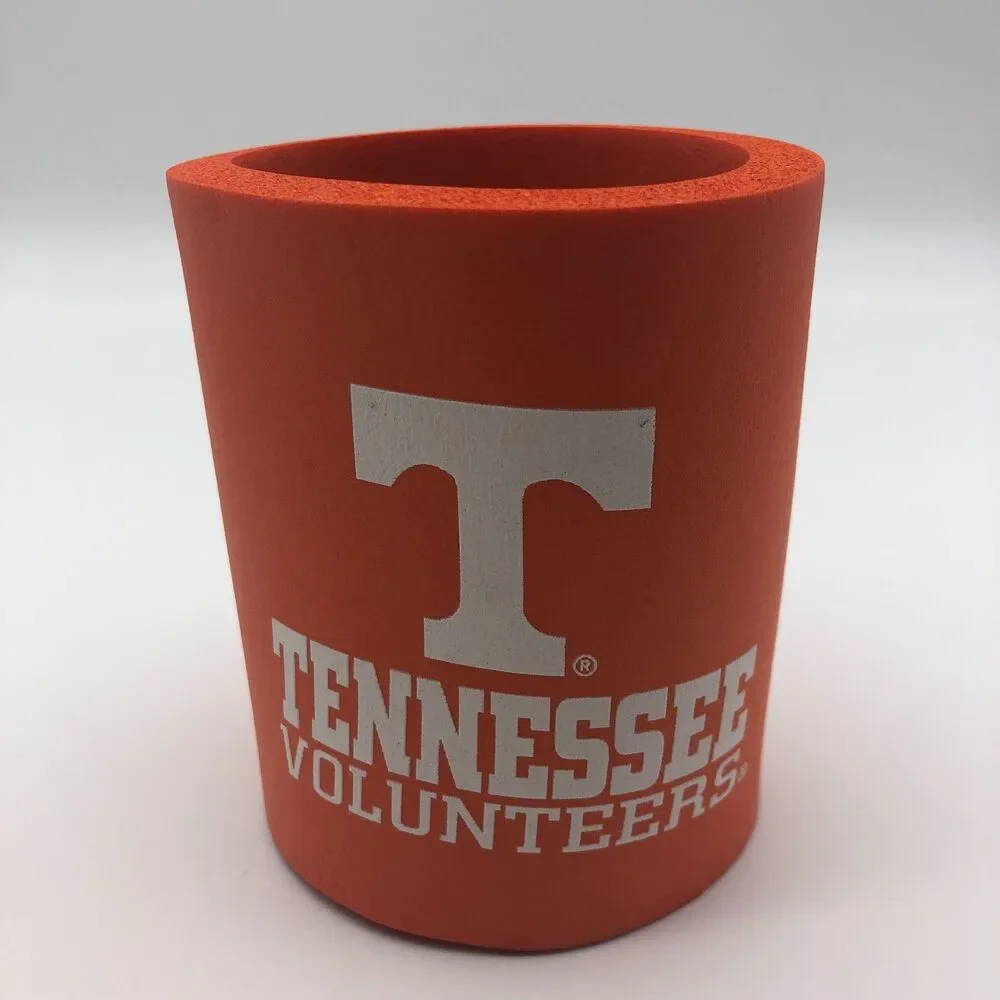 Tennessee Volunteers Vols Beer Koozie Orange Foam Tailgating Party VINTAGE